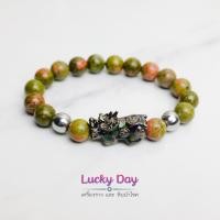 ราคา กำไลหิน ปี่เซียะ นำโชค ปี่เซียะ 5 ธาตุเปลี่ยนสี (ดำ) หินถูกหวย !! (7502461308)