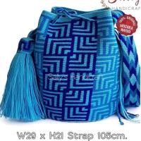 ราคา [new]wayuu bag กระเป๋าวายูแท้จากโคลัมเบีย ไหมเดี่ยว ไซส์M งานชั้นครูถัก (2421164693)