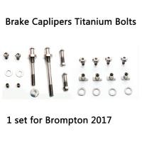 ราคา จักรยาน Caliper คลิปเบรค Pad Bolts ไทเทเนียมชุดสกรูถั่วสําหรับ Brompton 2017 และ Pre 2017 46 g/ชุดจักรยานอะไหล่ (26856587070)