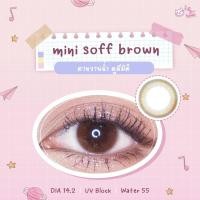 ราคา Mini Soff Brown(ธรรมชาติ)สายตาปกติ,-0.50,-1.00,-2.50,(kitty kawaii)soft (2322270239)