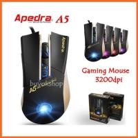 ราคา เมาส์เกมมิ่ง เมาส์มาโคร Apedra iMICE A5 Gaming Mouse 3200dpi High Precision LED four color light USB 7 Buttons. (826576268)