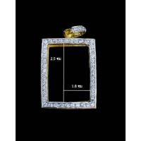 ราคา ตลับพระ กรอบพระสมเด็จ ฝังเพชร ขนาด1.8*2.5 ไม่ลอก ไม่ดำ ไม่เขียว (23655809681)