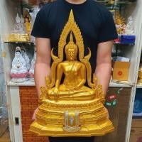 ราคา พระพุทธชินราช ลงสีน้ำทอง วัดพระศรีรัตนมหาธาตุ จ.พิษณุโลก (หน้าตัก9นิ้ว สูง45ซม.)เหมาะวางบูชาเป็นพระประธานหรือถวายวัด (10931225728)