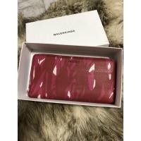 ราคา กระเป๋าสตางค์บาเลนเซียกา balenciaga wallet แดง ซิปรอบ ใบยาวแท้ (7346153721)