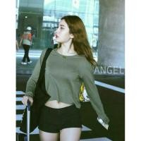 ราคา งาน TOPSHOP เสื้อแขนยาว คอกลม ชายเว้า ผ้าเรยอนเนื้อดี (6777546857)