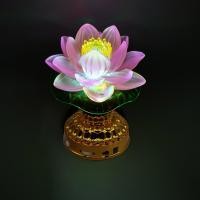 ราคา ดอกบัวไฟฟ้า เชิงเทียนไฟฟ้าดอกบัว LED มีเสียงเพลง สวดมนต์ ใส่ถ่าน เสียบปลั๊ก (เชิงเทียนดอกบัวไฟฟ้า เชิงเทียนโคมไฟดอกบัว) (5159258933)