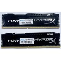 ราคา 8GB (4GBx2) DDR4/2400 RAM PC (แรมพีซี) KINGSTON HyperX FURY BLACK (HX424C15FBK2/8) (9145547513)