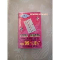 ราคา บานพับเหล็กชุบบรอนซ์​เงิน​ 3.5นิ้ว(ยกกล่อง)​ยี่ห้อC.R.C บานพับประตู หน้าต่าง 3นิ้วครึ่ง (3-1/2") (23547036100)