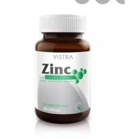 ราคา Zinc Vistra tablet (ซิ้งค์ 15มก) ชนิดเม็ด45 แคปซูล (4469231386)