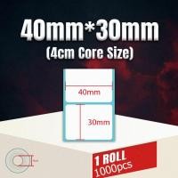 ราคา สติ๊กเกอร์บาร์โค้ดความร้อน Thermal Sticker Label เทอร์มอล Barcode Sticker40x30สติ๊กเกอร์ชานมขนาดต่างๆ สติ๊กเก (24551618174)