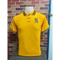 ราคา เสื้อโปโลปักผู้ชายลายสิงห์สีเหลือง (21265508945)