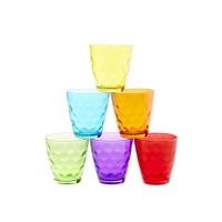 ราคา ชุดแก้วน้ำสีรุ้ง 6ใบ รุ่น Rainbow Bubbleขนาด10ออนซ์ (46780835)