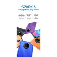 ราคา Tecno Spark6 (4/64gb) ประกันศูนย์ ฟรีซิมเติมเงิน (4293937928)