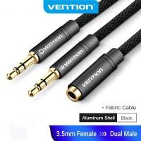 ราคา Vention 2 In 1 ตัวแยกเสียงหูฟัง สําหรับคอมพิวเตอร์ แล็ปท็อป ไมค์ หูฟัง (24504832151)
