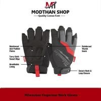 ราคา MILWAUKEE ถุงมือ Fingerless Work Gloves ถุงมือช่าง ถุงมือตัดปลาย 48-22-9741 (ไซร์-M) หรือ 48-22-9742 (ไซร์-L) ของแท้100% (23955047899)