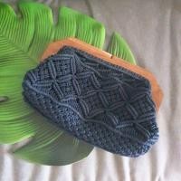 ราคา คลัทช์ไหมพรมถักหูปิดไม้แนววินเทจ (20411089718)