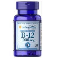 ราคา Vitamin B-12 1000 mcg { 100 เม็ด } Puritan's Pride อาหารเสริม สร้างเม็ดเลือดแดง บำรุงปลายประสาท***หมดอายุ 11/2022 (5234346196)