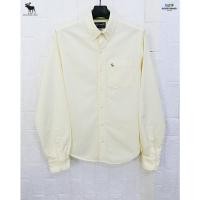 ราคา Abercrombie & Fitch แท้ อก41 เสื้อเชิ๊ตแขนยาวเหลืองพาสเทลสภาพสวย (24729777474)