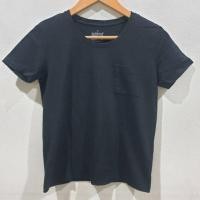 ราคา เสื้อคอกลมสีดำแบรนด์ Muji มีกระเป๋าหน้า Size Sอก34ยาว22(เสื้อมือสอง) (25667687264)