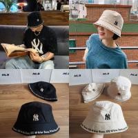 ราคา ของแท้ ⭐️พร้อมส่ง⭐️ หมวก​ MLB Gothic Bucket Hat​ ปักโลโก้ NY (6040553157)