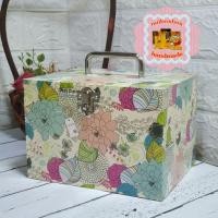 ราคา กล่องลายดอกไม้วินเทจ งานแฮนด์เมด ไซส์ S ขนาด 14x18x12 ซม. (9050531440)