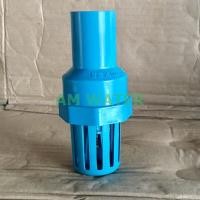 ราคา ฟุตวาล์ว PVC ฟ้า สวมท่อ ขนาด 1 นิ้ว (สวมท่อปลายบานหรือสวมข้อต่อท่อ ขนาด 1 นิ้ว) (6910031531)