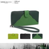 ราคา Louis Montini (Black Forest) กระเป๋าสตางค์หนังวัวซาเฟียโน่ กระเป๋าสตางค์ผู้หญิง Women's wallet WL45 (2608621386)