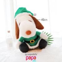 ราคา สนูปปี้ ตุ๊กตาสนูปปี้ Snoopy-X’mas 40cm มือ1 ของแท้ นำเข้าจากญี่ปุ่น Papadolls (6979527611)