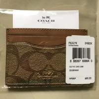 Coach F63279 Card Case In Signature Canvas กระเป๋าใส่บัตร
