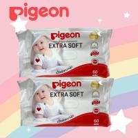 ราคา ทิชชูเปียก Pigeon baby wipes เบบี้ไวฟ์ 1แถม1 สีแดง บรรจุ 60 แผ่น (2888638987)