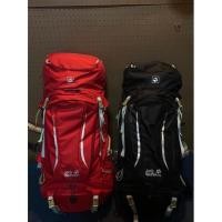 ราคา Jack wolfskin 50L สีแดง กระเป๋าเดินทางสะพายหลัง backpack กระเป๋าเดินป่าภูกระดึง (15759213869)