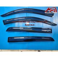 ราคา Weather guard กันสาด คิ้วกันสาด TOYOTA REVO 2015-2024 รุ่น 4 ประตู ลายเคฟล่าผิวเรียบใส Logo Hilux (23263527062)