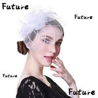 ราคา Future Fascinators หมวกตาข่าย ประดับขนนก (24974374170)