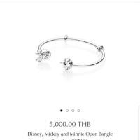 ราคา ขายกำไล mickey minnie limited edition #pandora ของแท้ มีกล่องมีใบเสร็จ size 01 (1703211628)