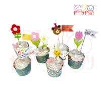 ราคา ✦พร้อมส่งป้ายปักเค้กวันเกิด✦ ตกแต่งเค้กมินิมอล ป้ายปักเค้กเกาหลี ป้ายคัพเค้ก ป้ายกระดาษปักเค้ก (19824873699)