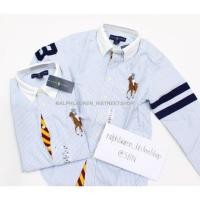 ราคา Ralph Lauren striped cotton oxford shirt (2790616)