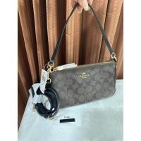 ราคา Coach F58321 Top Handle Pouch In Signature Canvas Style No. F58321 (21594348570)