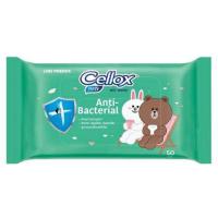 ราคา ทิชชู่เด็ก ผ้าเช็ดทำความสะอาด CELLOX ANTI BACTERIA 50 แผ่น ผ้าเช็ดเด็ก (13721610325)