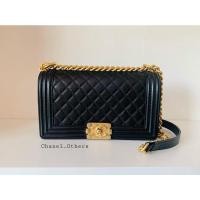 ราคา chanel boy10 black caviar holo28 (10708888082)