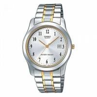 ราคา Casio นาฬิกาข้อมือผู้ชาย สีเงิน/ทอง สายสแตนเลส รุ่น MTP-1141G-7BRDF (56240526)