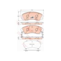 ราคา Girling ผ้าเบรคหน้าฮุนได HYUNDAI H1 '08-'15 6134489-1/Tอะไหล่HYUNDAI ,อะไหล่ H1 (7258889786)