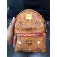 ราคา MCM Skyoptic Stark Bebe Boo X Mini Cognac/Red Visetos Backpack (14289193951)