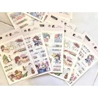 ราคา สติกเกอร์ 6 แผ่น สติกเกอร์กระดาษขาวขุ่น สติกเกอร์กระดาษไดคัท สติกเกอร์ไดคัท (11335007336)