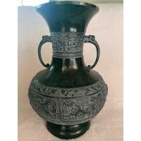 ราคา แจกันโบราณญี่ปุ่น แจกันทองเหลืองญี่ปุ่นโบราณ Japanese Vintage Bronze Vase . (24730895917)