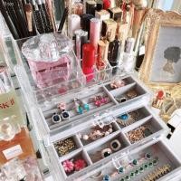 ราคา ชั้นวางของต่างหูชั้นวางของที่เก็บของใช้ในครัวเรือนสร้อยคอแขวนต่างหูต่างหูอะคริลิคความจุขนาดใหญ่กล่องเครื่องประดับใส (5368161823)