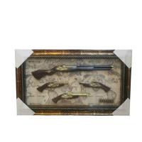 ราคา กรอบรูปปืนโบราณ โมเดลปืนโบราณ สำหรับตกแต่งผนังบ้าน สไตล์วินเทจ (ใหญ่) Gun display frame A Antique frame for wall decorat (25170187215)