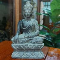 ราคา พระพุทธรูปหินแกะสลัก ปางสะดุ้งมาร อยู่ในพระอิริยาบถนั่งขัดสมาธิ บนฐานบัวหงายบัวคว่ำ พระหัตถ์ซ้ายหงายวางบนพระเพลา (19387472146)