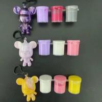 ราคา 6.5 ซม.พวงกุญแจภาพวาดของเหลวของเล่นหมี DIY ของเหลว Bearbrick ตัวตลกขนาดเล็ก DIY ของเหลว Bearbrick ของเล่น (22444588243)