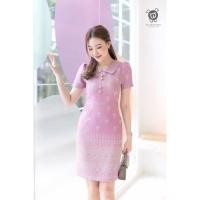 ราคา เดรสผ้าไทย ชุดผ้าไทย ชุดทำงาน (23288079665)