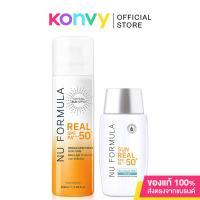 ราคา Nu Formula Sun Real SPF50+/PA++++ Dry Touch Milk 40g + Nu Formula Crystal Sun Spray Real SPF50+ PA++++ 100ml. (19819515957)